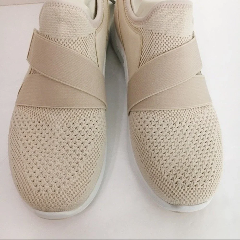 Earth Size 8 Scenic Valiant Vegan Blush Cream Pink Slip On Knit Sneakers Shoes‎